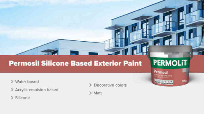 Permosil Silicone Based Exterior Paint product features