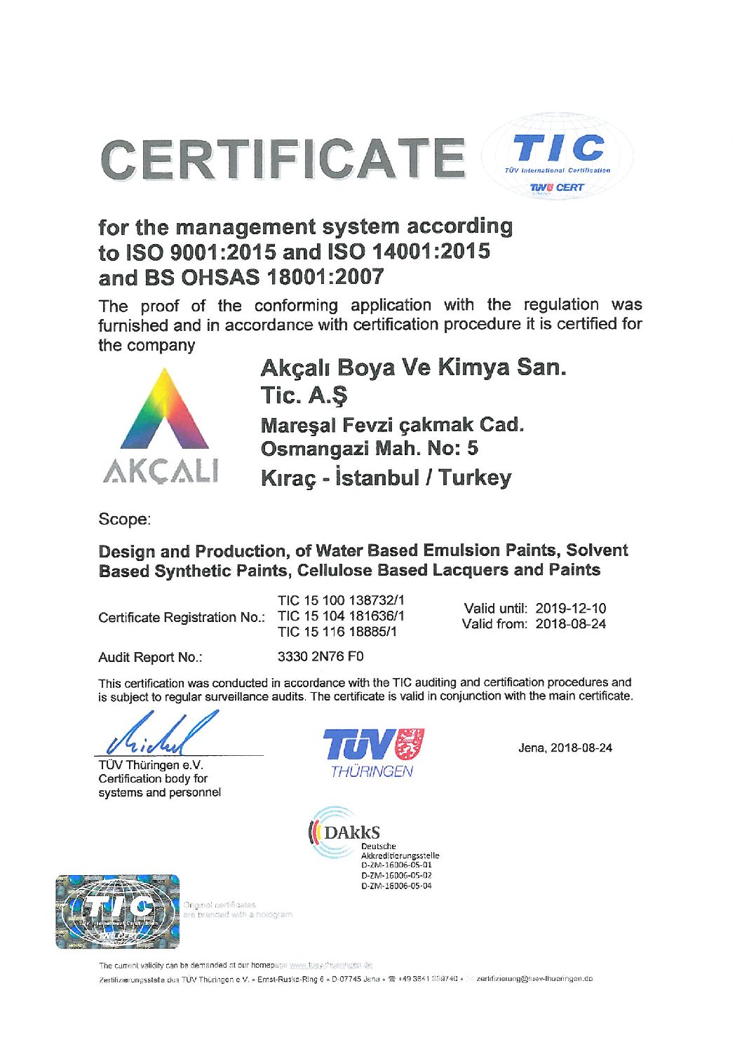 ENTEGRE YÖNETİM SİSTEMİ