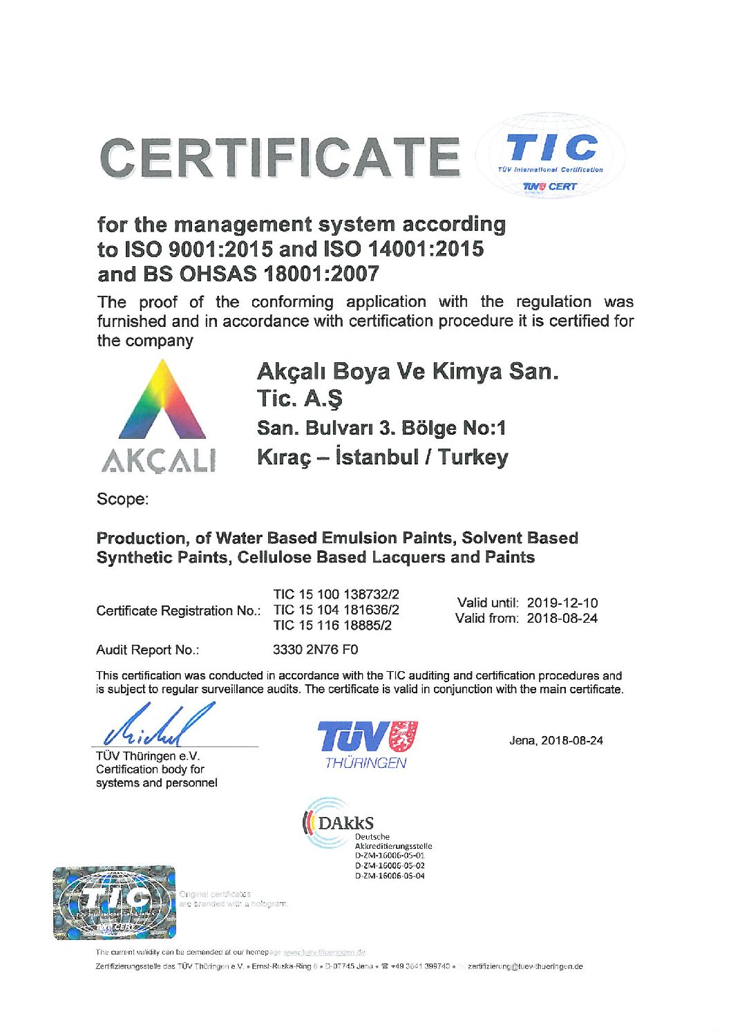 ENTEGRE YÖNETİM SİSTEMİ