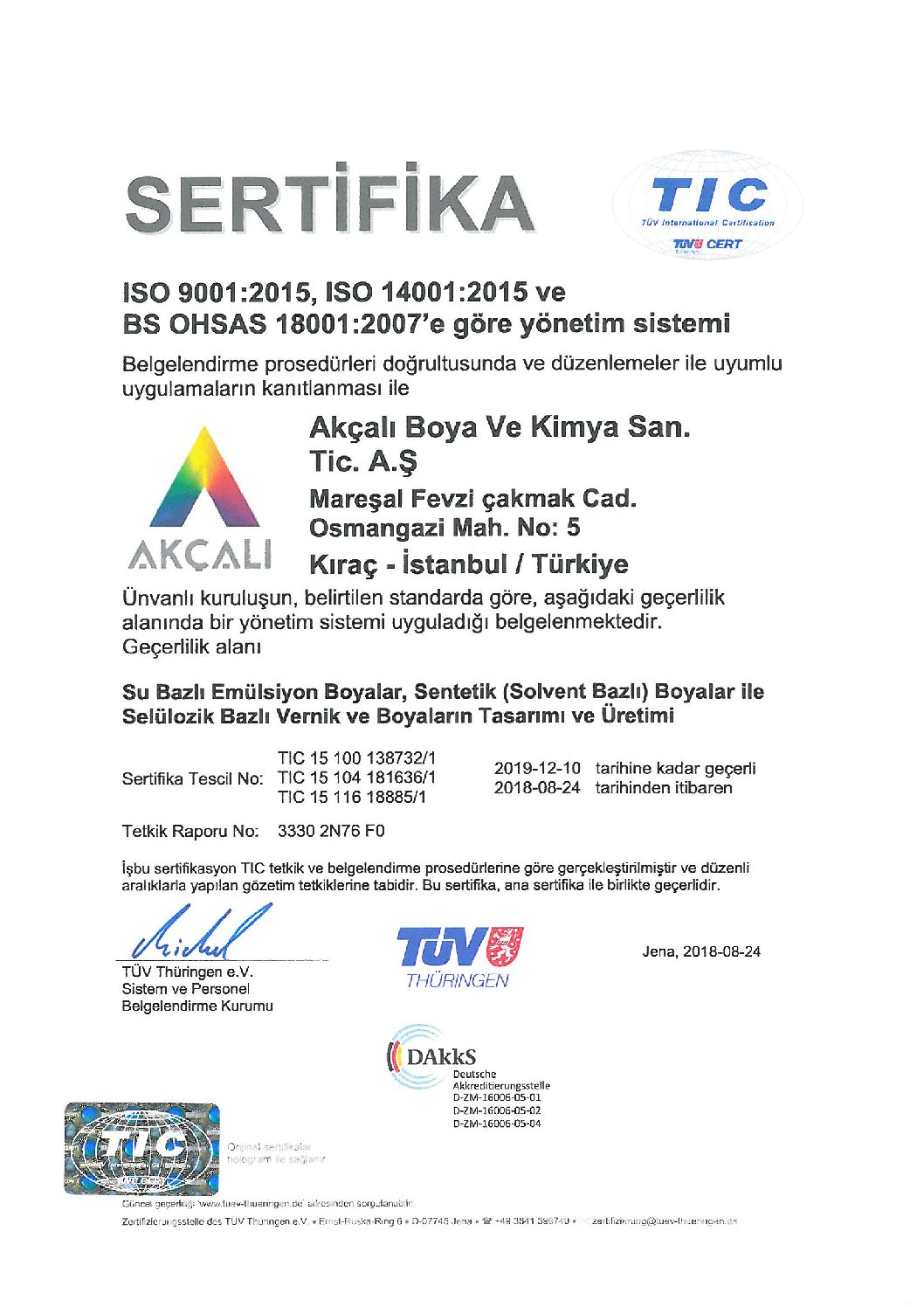 ENTEGRE YÖNETİM SİSTEMİ