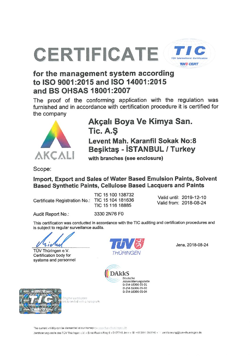 ENTEGRE YÖNETİM SİSTEMİ