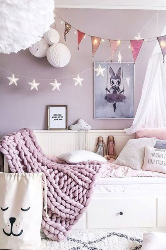 Kız çocuk odası boya modelleri kız bebek odası renk uyumu