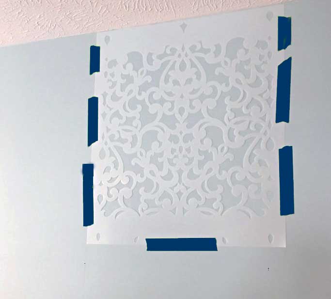 Stencil ile duvar boyama nasıl yapılır, Boya şablonu ile duvar boyama