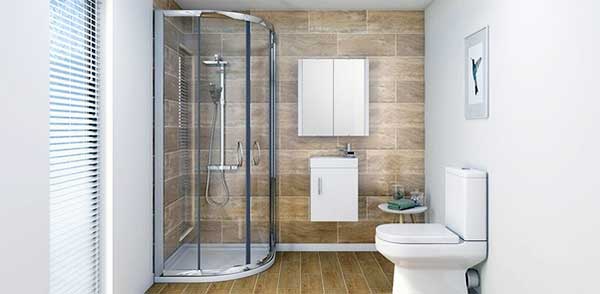 Beyaz Döşenmiş Banyo Modelleri