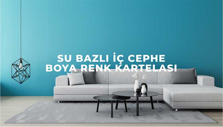 Su bazlı iç cephe boya rengi