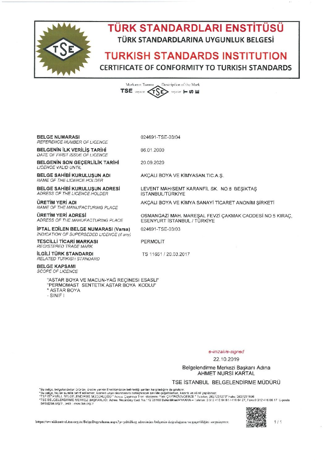 Permomast Sentetik Astar Boya