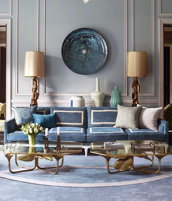 okaliptus mavisi duvarlar