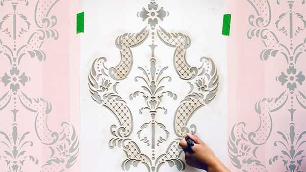 Kalıp ve Şablon (Stencil) Kullanarak Desenli Duvar Boyama