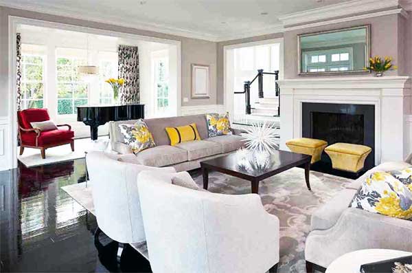 Fildişi rengi mobilya