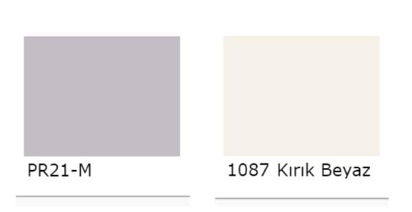 Permolit boyadan uygulayabileceğiniz tonlar.