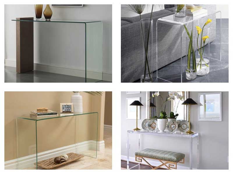 Cam Konsol Modelleri Modern ve Zarif Konsol Fikirleri