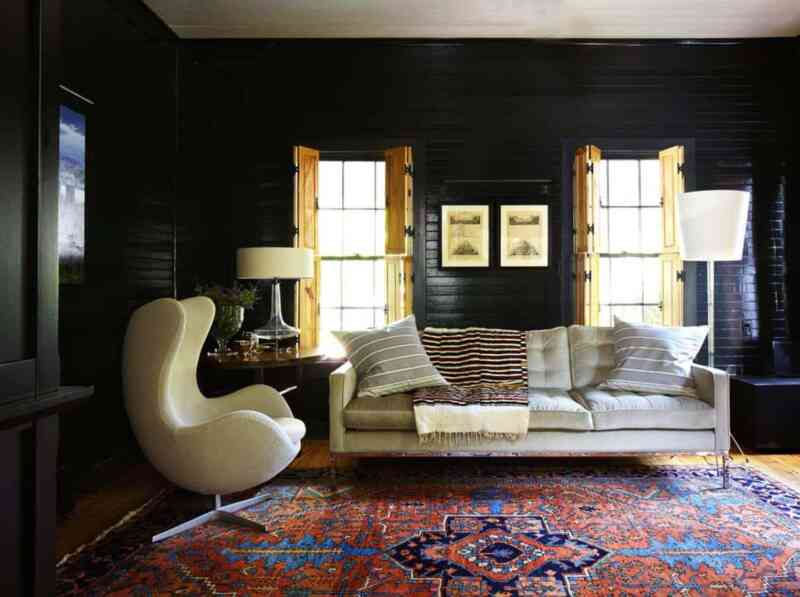 çiftlik evi tarzı oturma odası 