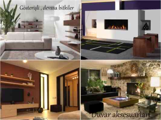 Modern Salon Aksesuarları Dekorasyon Fikirleri