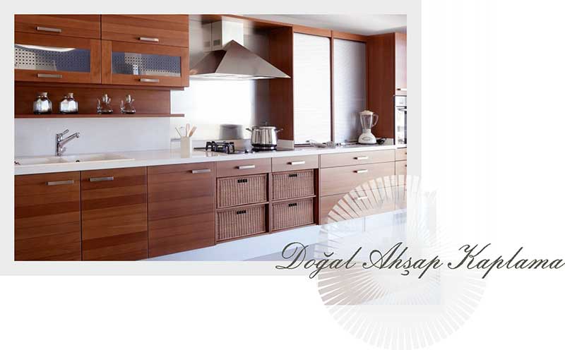 Modası Geçmeyen Mutfak Modelleri - Doğal Ahşap Kaplama