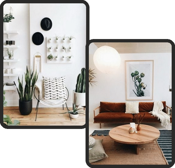 Dekoratif öğeler ve baskılar da doğaya çekiliyor