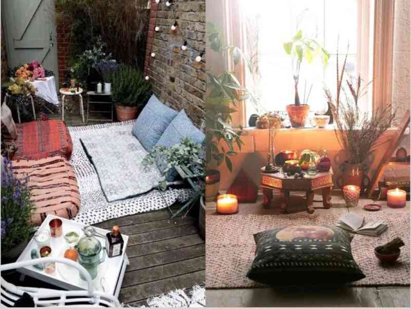 Meditasyon köşesi konsantrasyonunuzu bozan gürültü ve dikkat dağıtıcı unsurlardan uzak olmalıdır