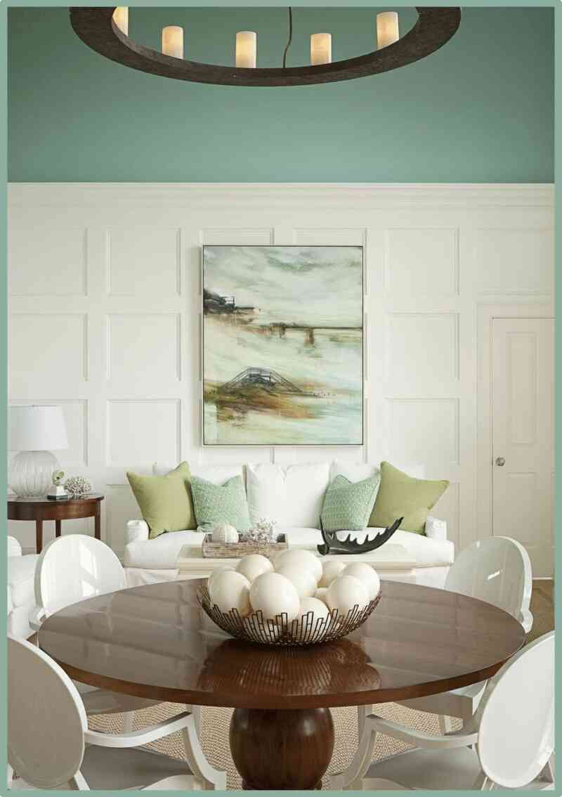 İki renkli duvarlar daha şık ve tarz durabilir.