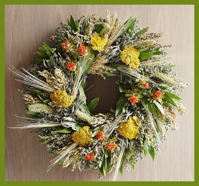 Sonbahar Aspir Sonbahar Kapı Çelenk Modelleri 