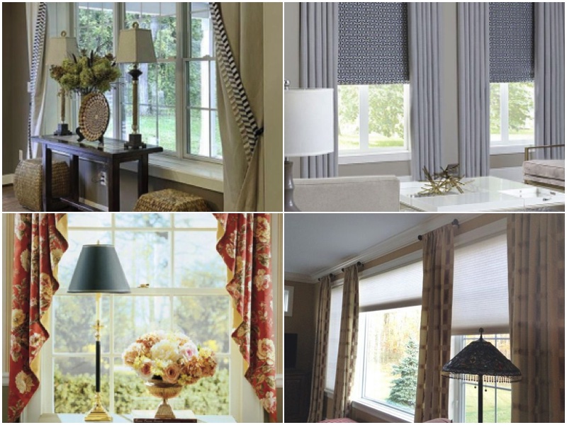 Geniş Pencereler için Perde Tasarımları