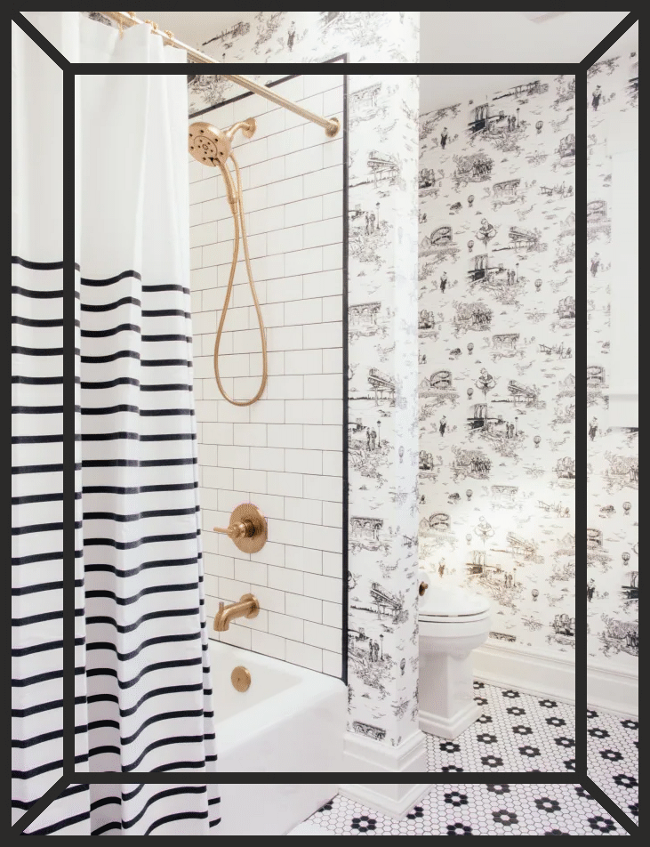 Armatürler için, altın, pirinç veya bakır tonlarına gidin.