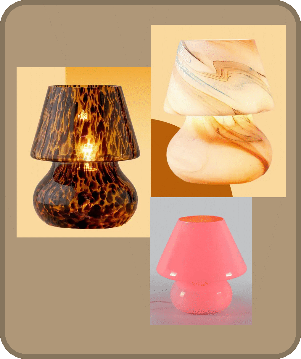 Aydınlatma trendi 2021 Mantar Lambalar